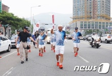 [단신] 광양시, 광주U대회 성공 기원 성화봉송 행사