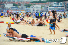 여름맞은 해운대 해수욕장