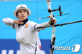 양궁 기보배 '금메달을 쏴라'