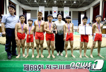 원통초교 전국씨름선수권대회 초등부 단체전 3위