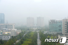 안개낀 정부대전청사