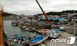 울산 정자항...태풍 낭카 대비 만전