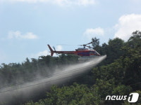 합천군, 8월3일부터 11일까지 밤나무해충 항공방제