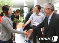 진천 국가대표종합훈련장 찾은 김종덕 장관