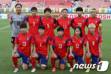 한국 여자축구 '일본전 승리 다짐'