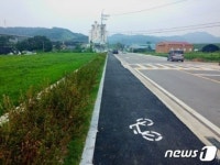 안산시, 남산평길 산책·자전거도로 공사 완료