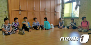 다시 대피한 주민들