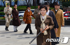 독립운동가 분장한 조선의열단 기념사업회원들