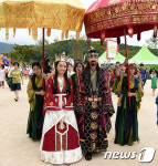 김해가야테마파크에서 열린허왕후 신행길 축제