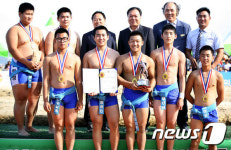 진주남중, 학산김성률배 전국장사씨름대회 중등부 단체전 우승