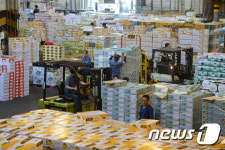 추석 앞둔 청과시장, 바쁘다, 바빠