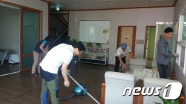 한밭대 교직원 봉사동아리 대전자모원서 봉사