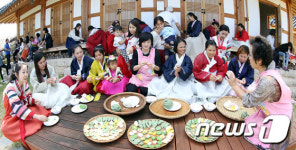 강진군, 즐거운 송편 빚기