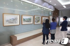 횡성군청 갤러리서 백우 송경진 실경산수화전