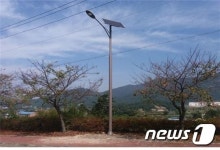 한수원, ‘태양광 안심가로등 고창군에 이관