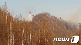 강원 홍천 내면 야산 산불