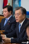 野 도심시위 대응…문재인 좌시 안해, 의원들 경찰서방문