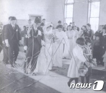 김영삼 전 대통령-손명순 여사의 결혼식