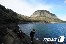 제주 용머리 해안 멋져요
