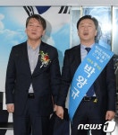 손잡은 안철수-박왕규