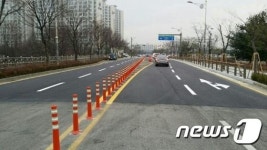 전주시 마전교 세내로서 유연로방향 좌회전 가능