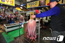 포항 죽도어시장 가보니…설 물가에 손님 발길 뚝