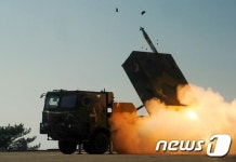 230mm급 다련장‘천무’사격장면, 첫 언론 공개