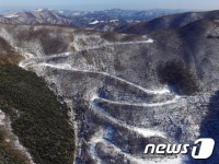 설경이 멋진 두무동 옛길