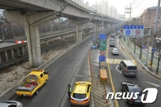 내부순환로 우회로 교통 체증