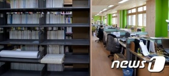 도서관으로 옮겨진 단원고 교무실