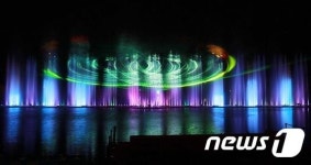 광양 서천 무지개 분수, 매화축제 맞춰 개장