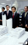 희림 종합건축사사무소 설계디자인실 방문한 황교안 총리