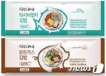 과대포장 NO…CU, 투명 포장 김밥 2종 출시