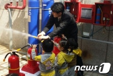 울산동부소방서, 어린이집 원생 초청 소방안전 체험교육