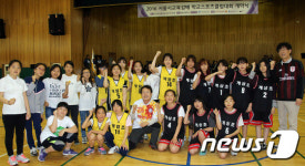 서울시교육감배 스포츠클럽대회에 참석한 조희연 교육감