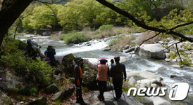 거창 월성계곡을 카메라에 담아
