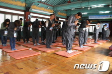 전북 우체국 집배원들, 김제 금산사서 템플스테이