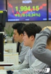 코스피 1,990선 털썩