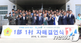 2사단 17연대-인제군, 1부(部) 1촌(村)자매결연