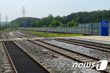 적막감드는 도라산역