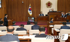 강원도의회, 도정질문 하는 박길선 의원