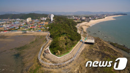 대천해수욕장 스카이바이크 타고 바다위 달려보자!