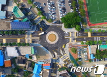 고창군청 오거리, 회전교차로 설치로 교통환경 개선