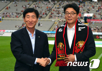 황선홍 FC서울 감독 취임식