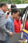 영장실질심사 받는 '교대역 흉기난동' 남성