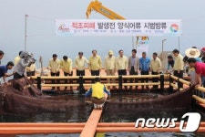통영 산양 연명해상 적조방제 모의 훈련
