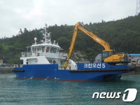 완도항에 55t급 다목적 어항관리선 크린오션 5호 취항