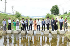 양주시, 하천에 자라 방류…마을 생태계 살리기