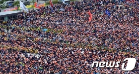 약 2만여명 모인 전국건설기계연합회