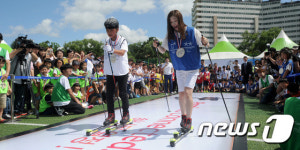 김연아 오늘은 크로스컨트리 도전